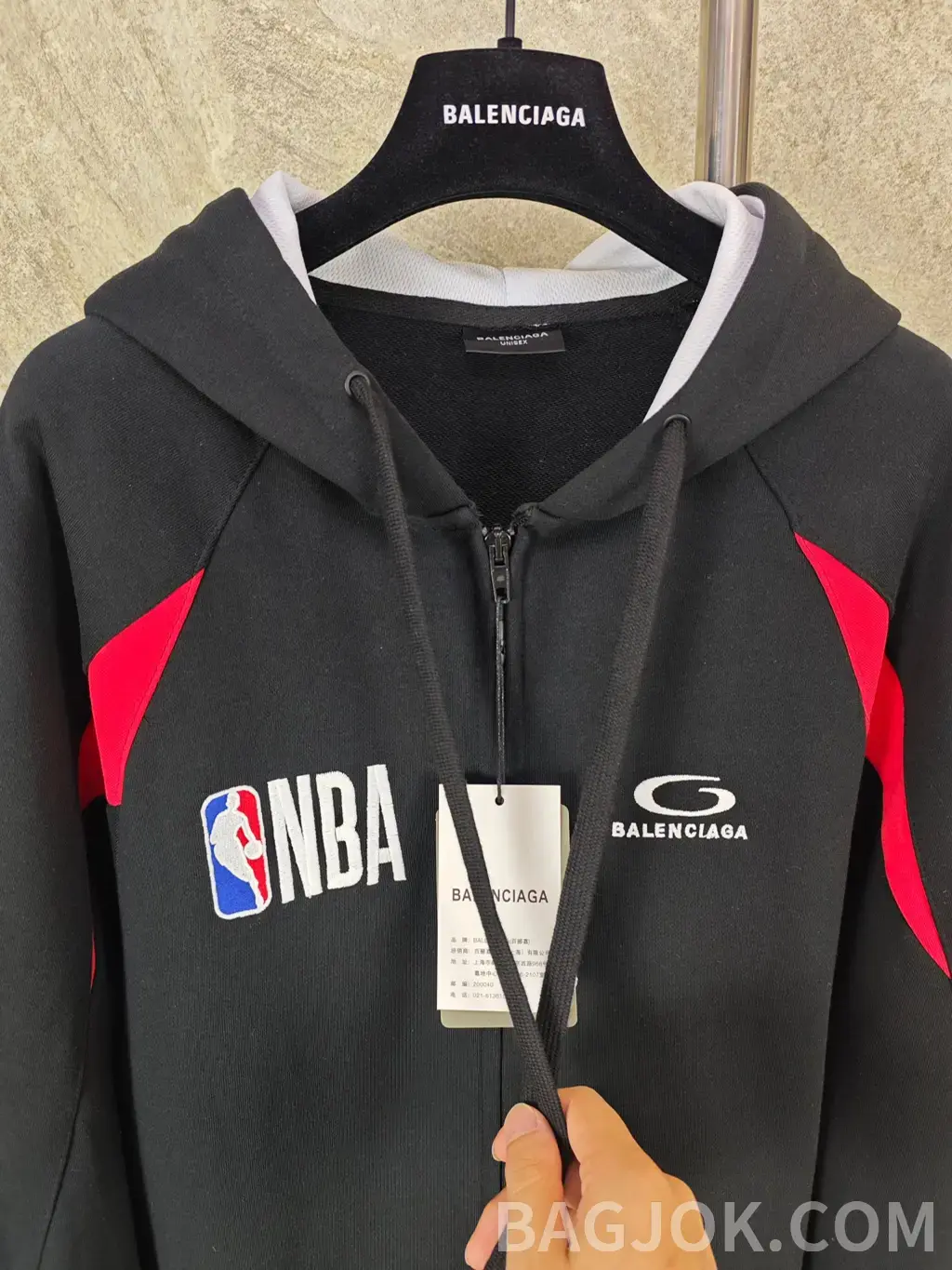 발렌시아가 BALENCIAGA x NBA Big Number Zip-up Hoodie 상세 이미지