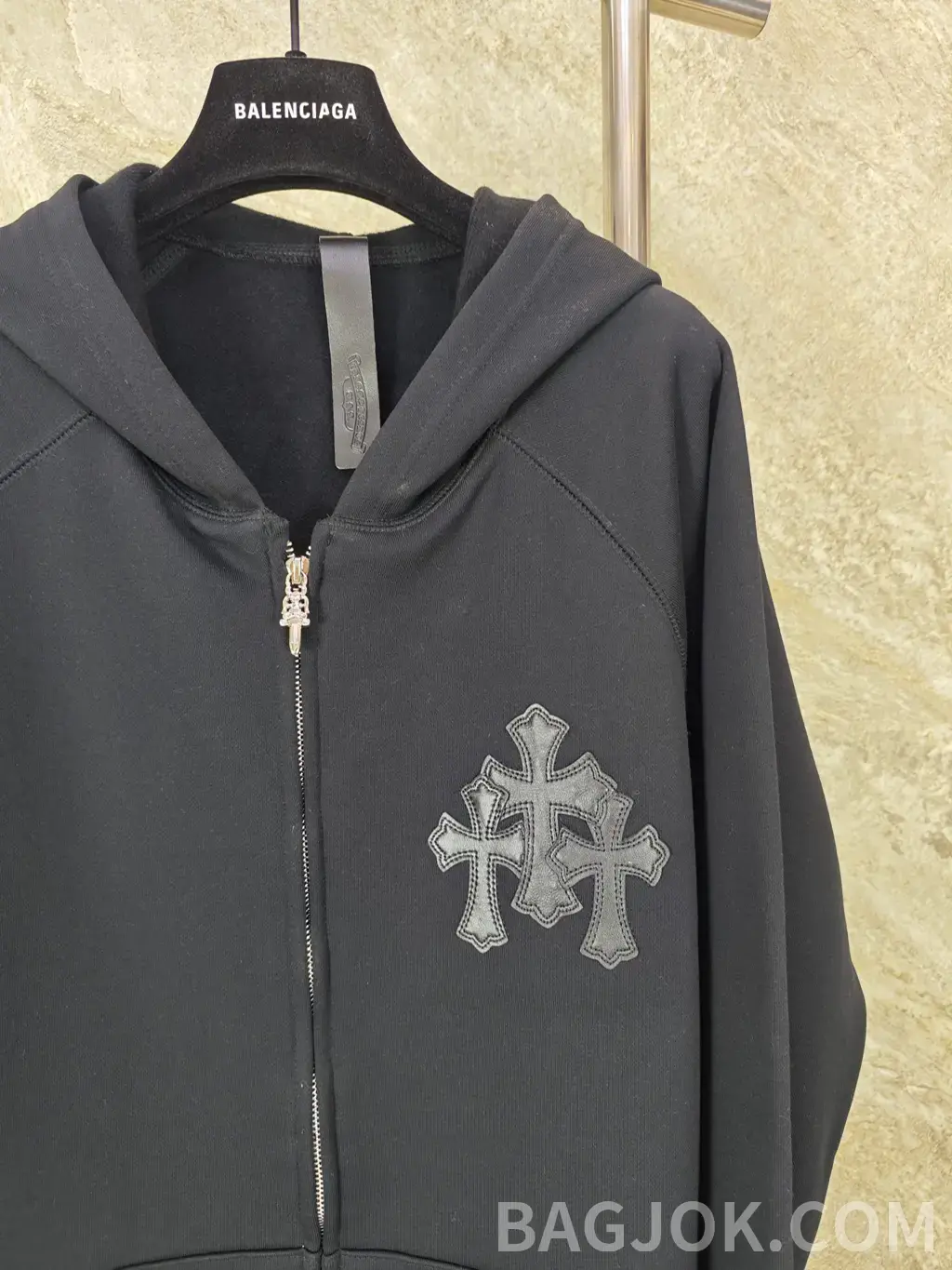 크롬하츠 CHROME HEARTS 트리플 크로스 집업 후드 상세 이미지