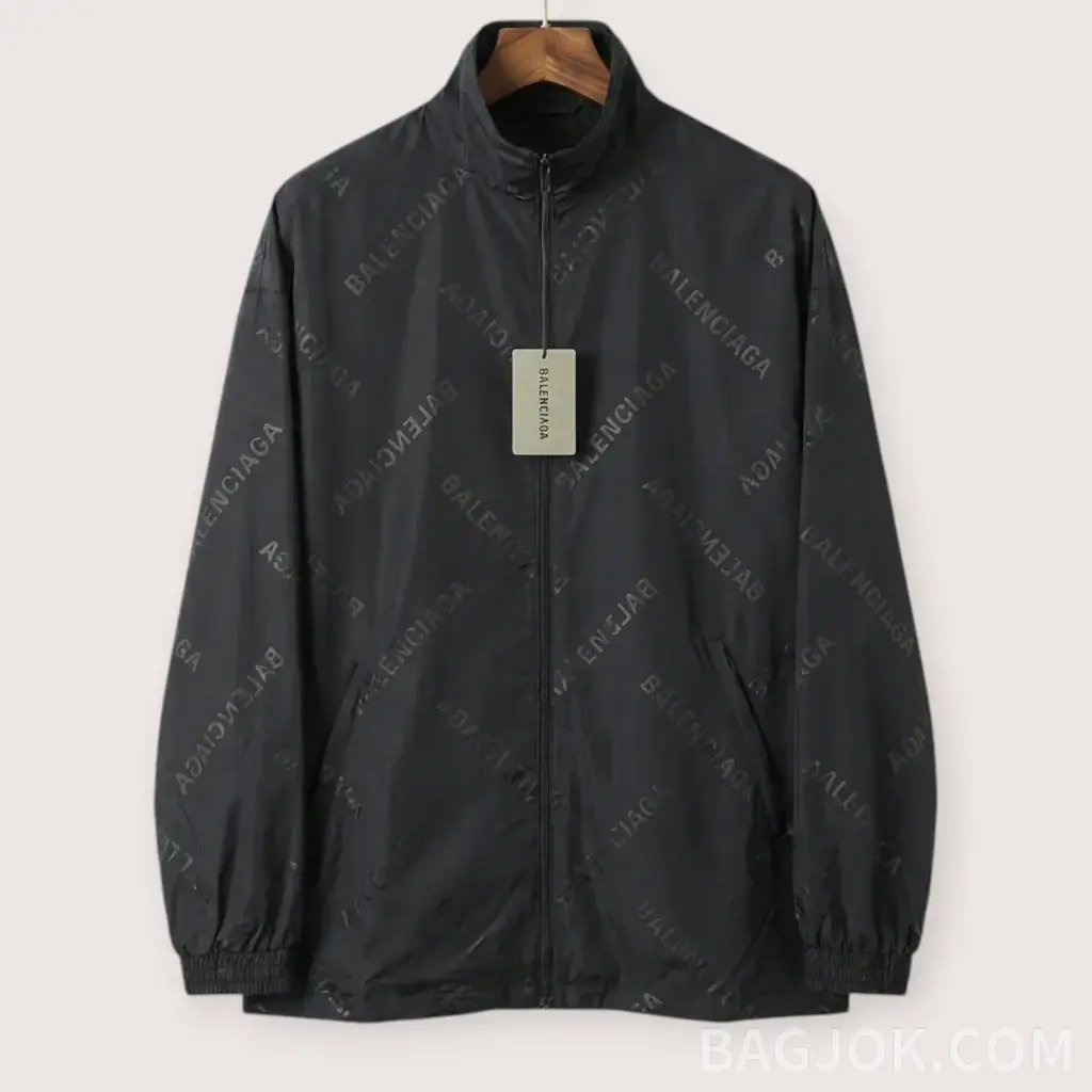 BALENCIAGA 올오버 로고 실크 자켓_대표이미지