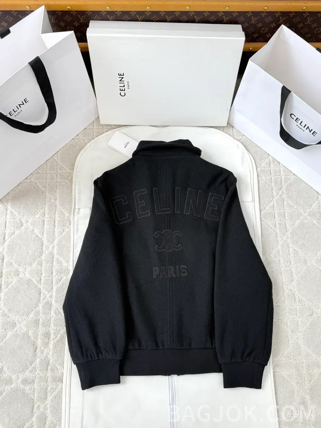 셀린느 CELINE Wool Bomber Jacket 상세 이미지
