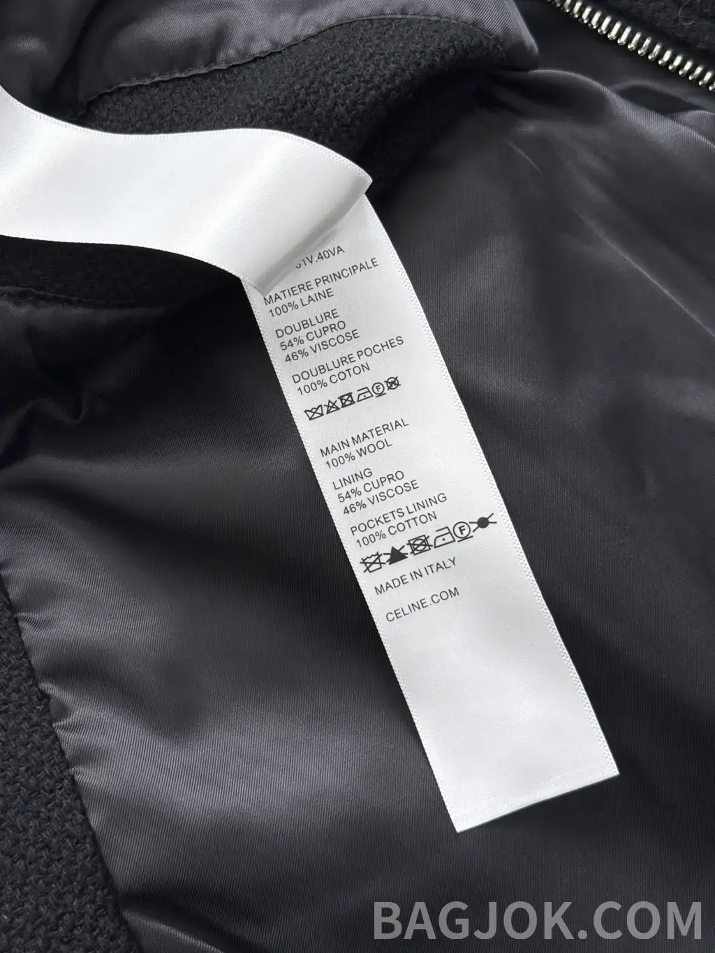 셀린느 CELINE Wool Bomber Jacket 상세 이미지