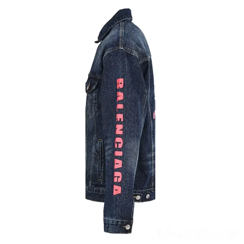 발렌시아가 BALENCIAGA 하트 로고 데님 트러커 자켓 상세 이미지