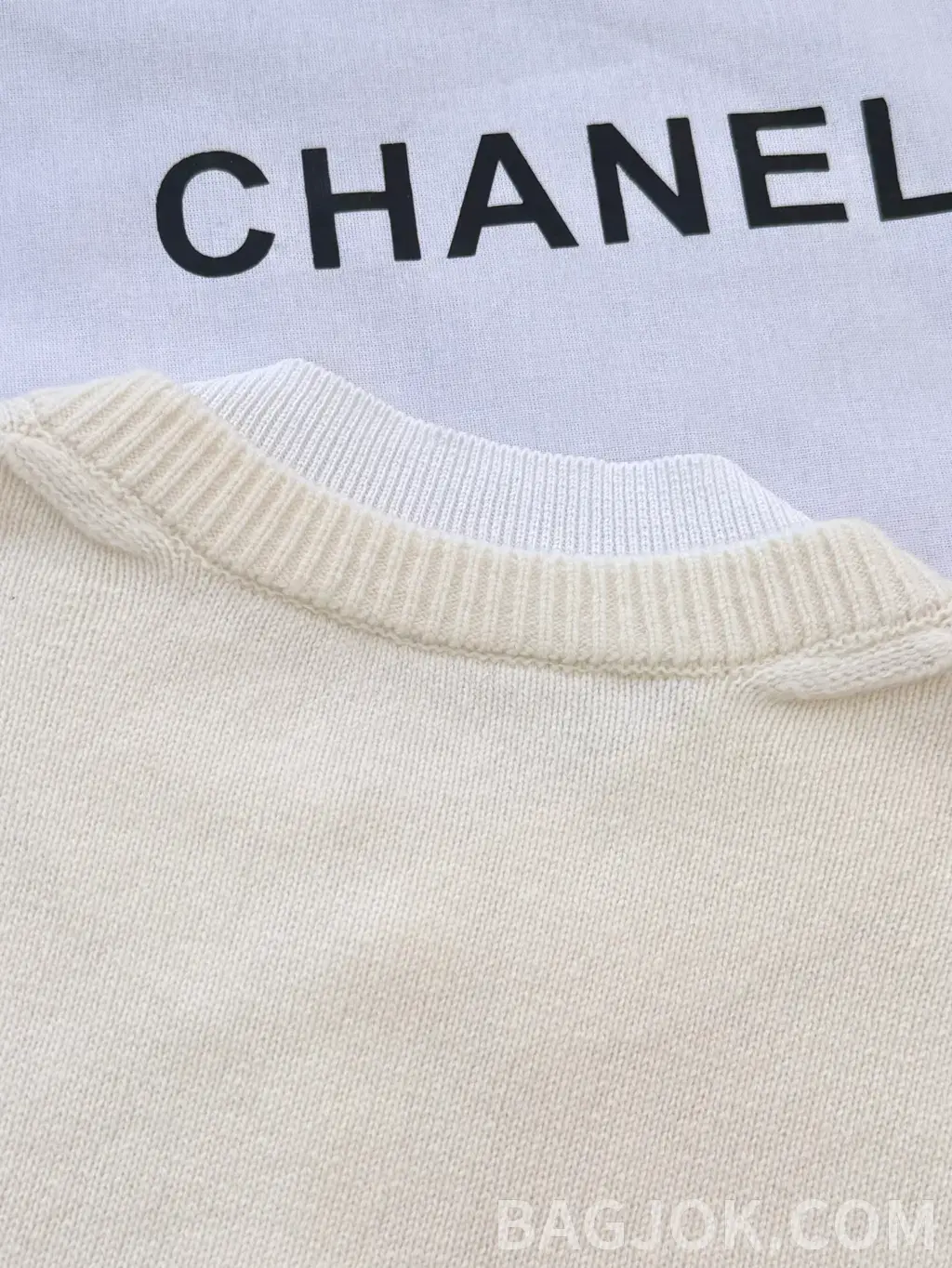 샤넬 CHANEL 울 블렌드 크롭 니트 카디건 상세 이미지