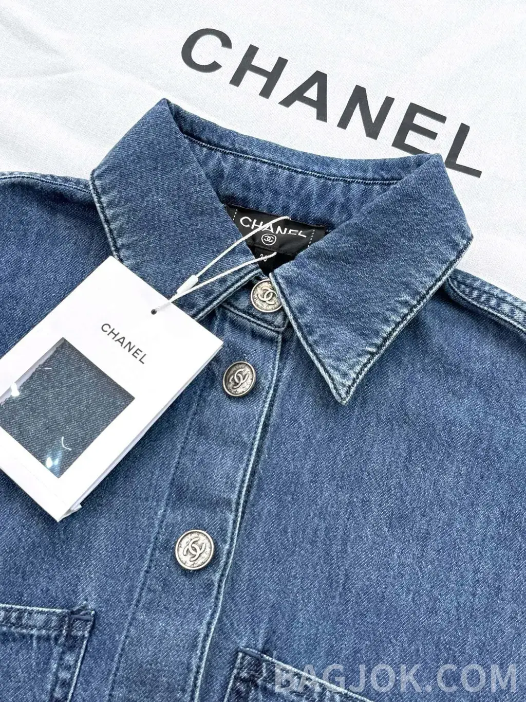 샤넬 CHANEL 데님 유틸리티 셔츠 상세 이미지