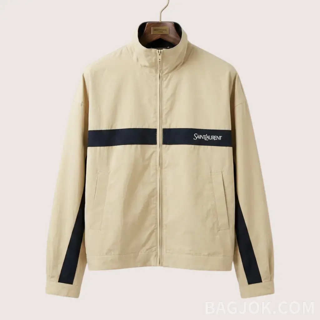 SAINT LAURENT 컬러 블록 스트라이프 집업 자켓_대표이미지