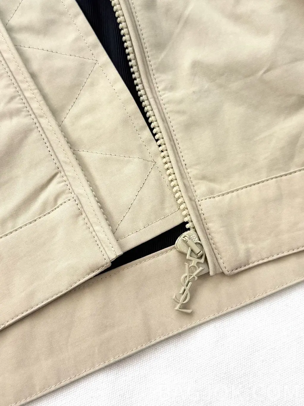 생로랑 SAINT LAURENT 컬러 블록 스트라이프 집업 자켓 상세 이미지