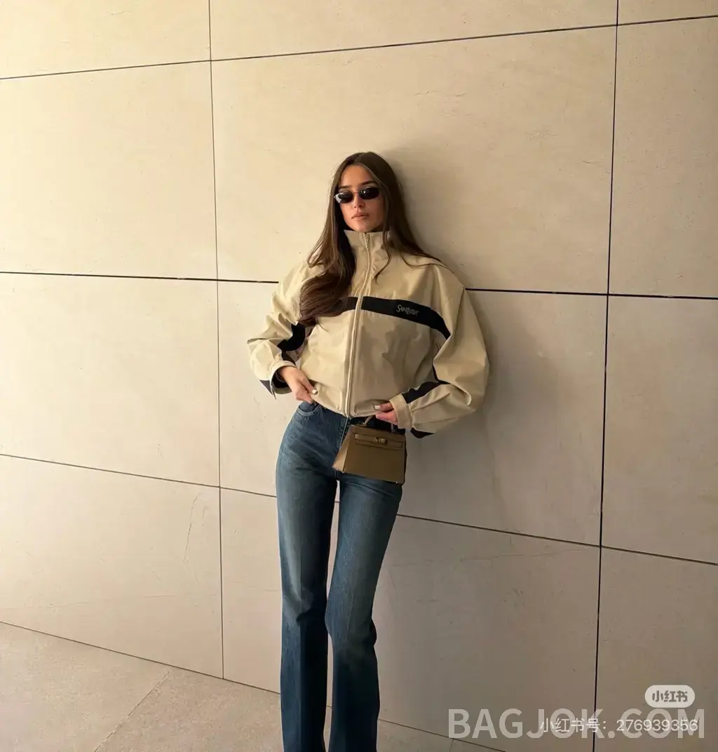 생로랑 SAINT LAURENT 컬러 블록 스트라이프 집업 자켓 상세 이미지