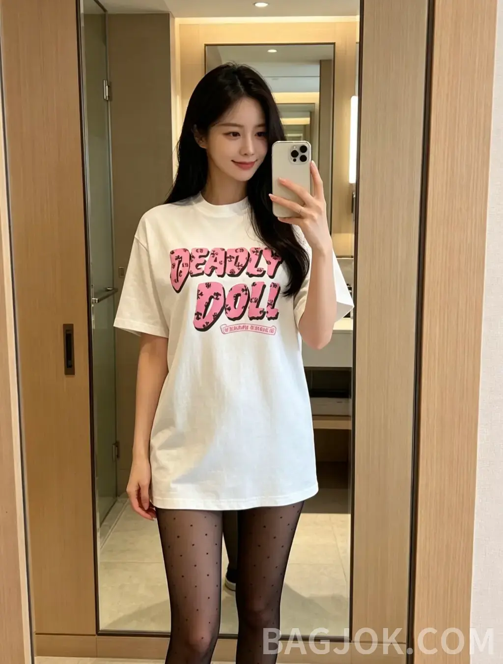 크롬하츠 CHROME HEARTS DEADLY DOLL 오버사이즈 티셔츠 상세 이미지