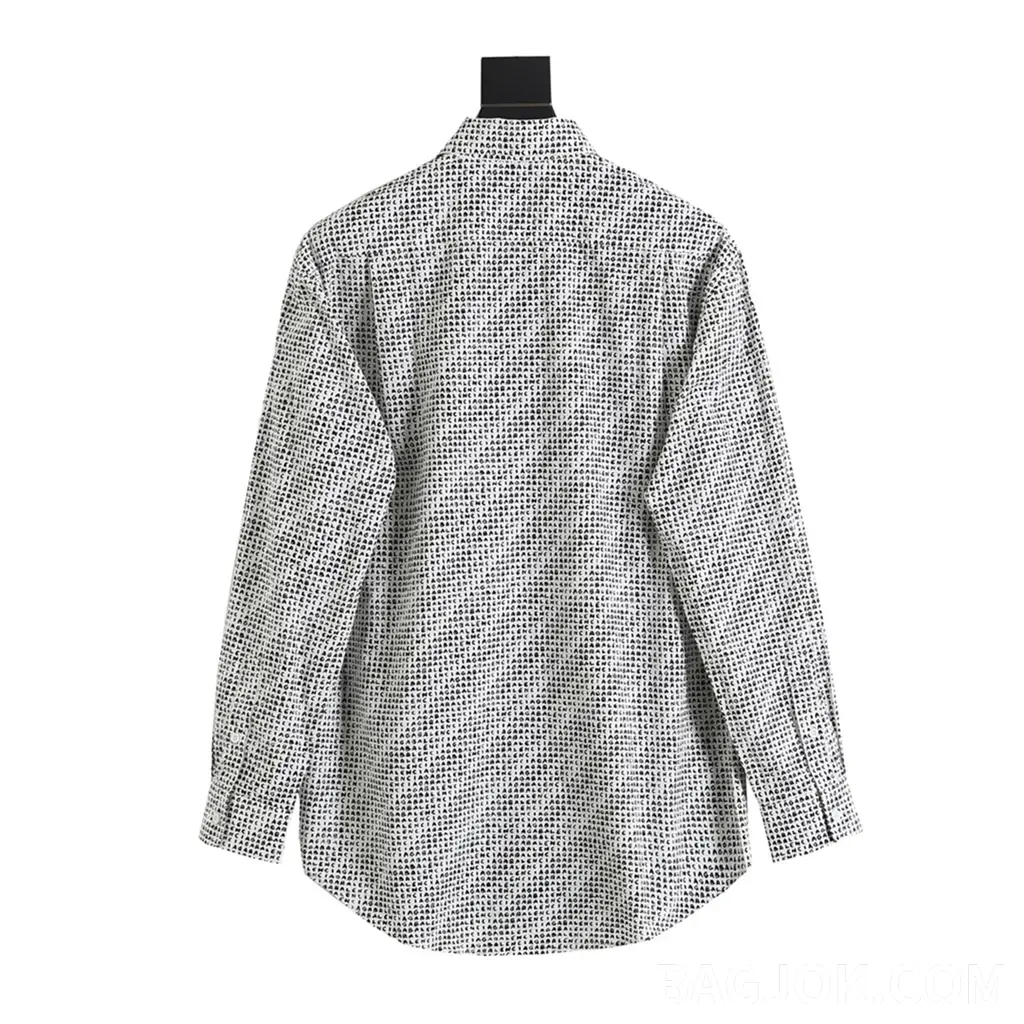 발렌시아가 BALENCIAGA 올오버 그래픽 오버사이즈 셔츠 상세 이미지
