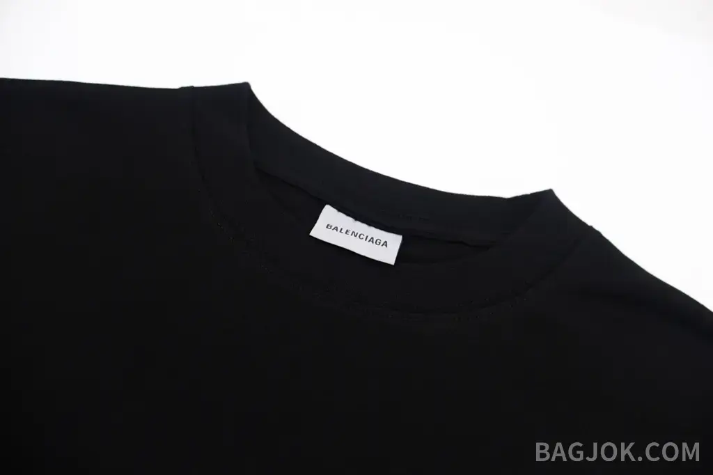 발렌시아가 BALENCIAGA 파리 레터 자수 핸드페인팅 그래피티 티셔츠 상세 이미지