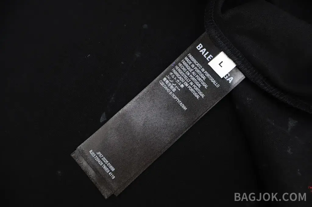 발렌시아가 BALENCIAGA 파리 레터 자수 핸드페인팅 그래피티 티셔츠 상세 이미지