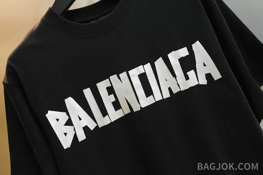 발렌시아가 BALENCIAGA 헤비듀티 프린트 크루넥 반팔 티셔츠 상세 이미지