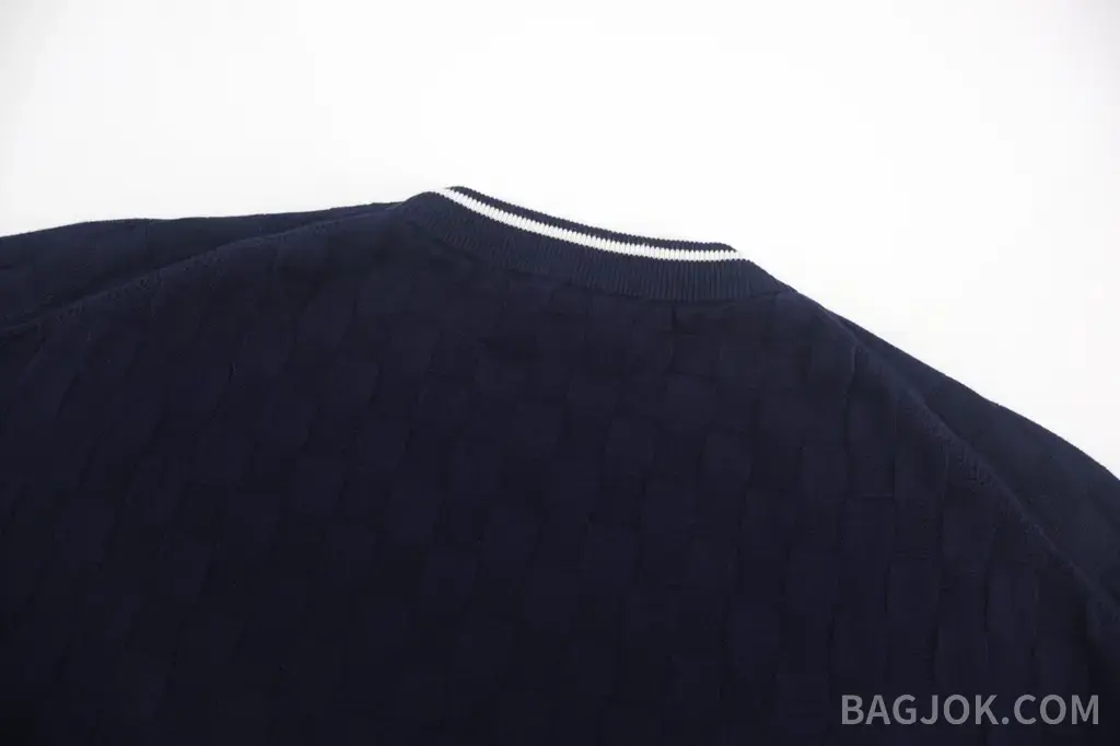 루이비통 LOUIS VUITTON 3D 다미에 체크 자카드 니트 티셔츠 상세 이미지