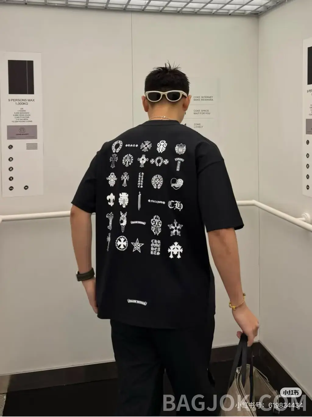 크롬하츠 CHROME HEARTS 올오버 프린트 그래픽 반팔 티셔츠 상세 이미지