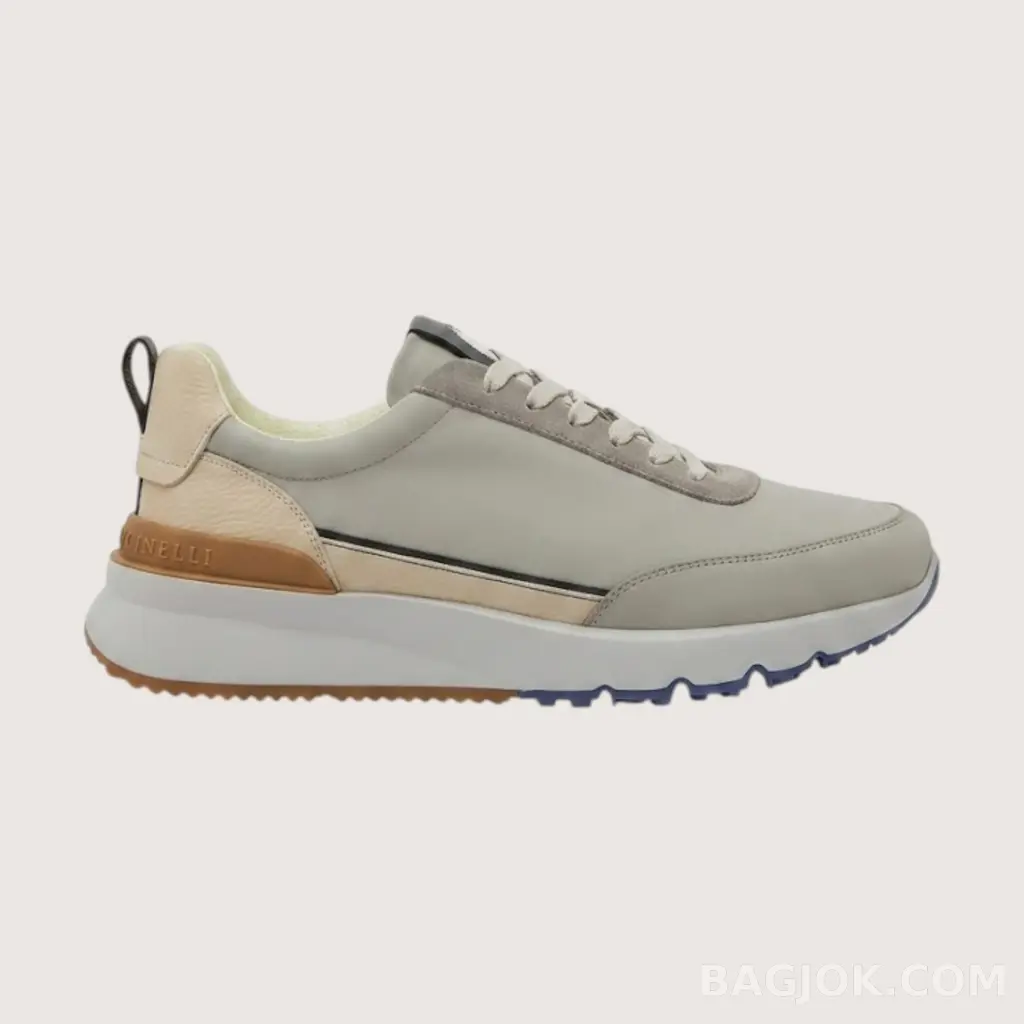 브루넬로쿠치넬리 러너 스니커즈 ver.5 (카프스웨이드)_대표이미지