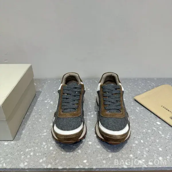 보스넬로쿠치넬리 보스넬로 쿠치넬리 크로스 패널 스니커즈 상세 이미지