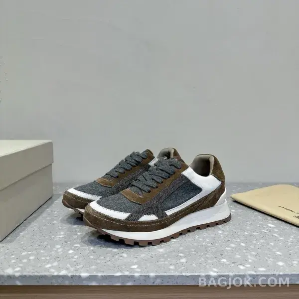 보스넬로쿠치넬리 보스넬로 쿠치넬리 크로스 패널 스니커즈 상세 이미지