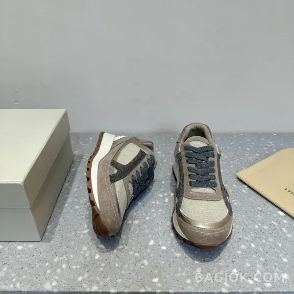 보스넬로쿠치넬리 보스넬로 쿠치넬리 크로스 패널 스니커즈 상세 이미지