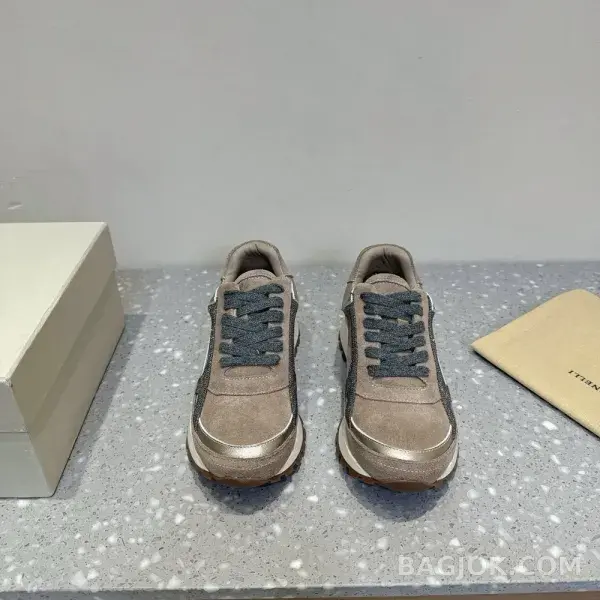 보스넬로쿠치넬리 보스넬로 쿠치넬리 크로스 패널 스니커즈 상세 이미지
