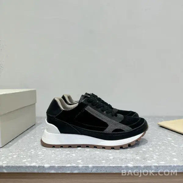 보스넬로쿠치넬리 보스넬로 쿠치넬리 크로스 패널 스니커즈 상세 이미지