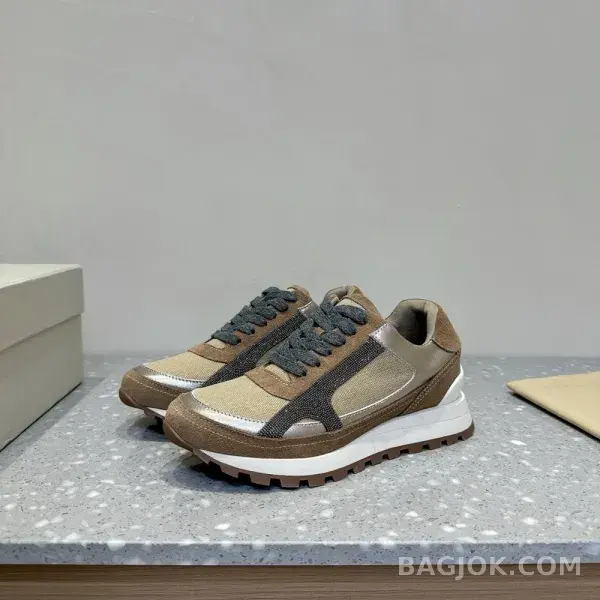 보스넬로쿠치넬리 보스넬로 쿠치넬리 크로스 패널 스니커즈 상세 이미지