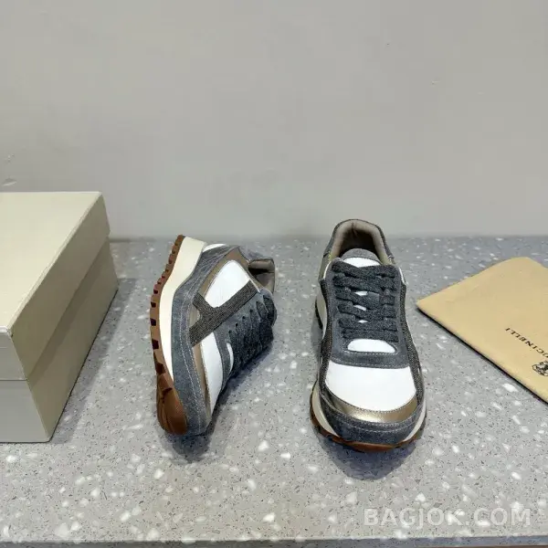 보스넬로쿠치넬리 보스넬로 쿠치넬리 크로스 패널 스니커즈 상세 이미지