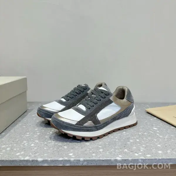 보스넬로쿠치넬리 보스넬로 쿠치넬리 크로스 패널 스니커즈 상세 이미지