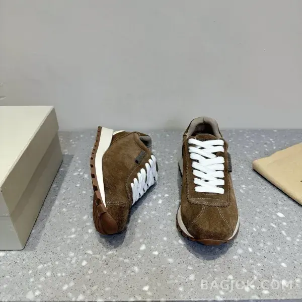 보스넬로쿠치넬리 보스넬로 쿠치넬리 콘트라스트 패널 러너 스니커즈 상세 이미지