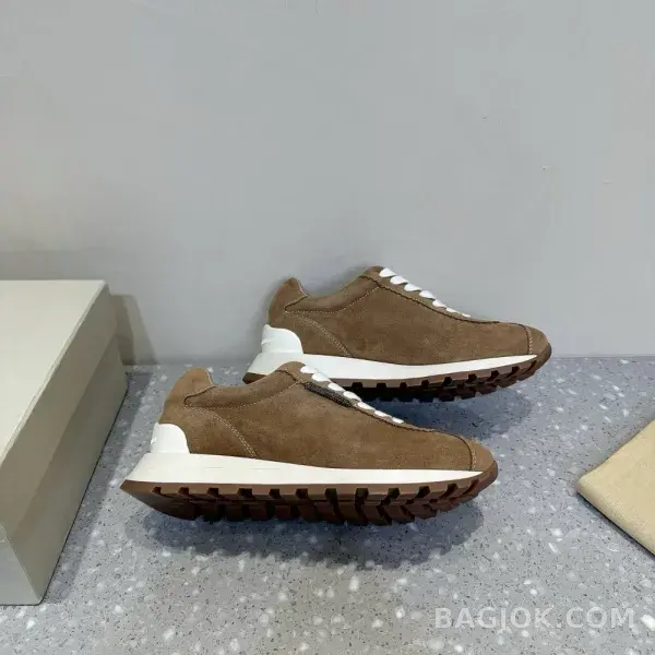 보스넬로쿠치넬리 보스넬로 쿠치넬리 콘트라스트 패널 러너 스니커즈 상세 이미지