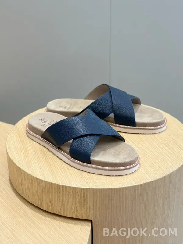 보스넬로쿠치넬리 보스넬로 쿠치넬리 크로스 스트랩 슬리퍼 상세 이미지