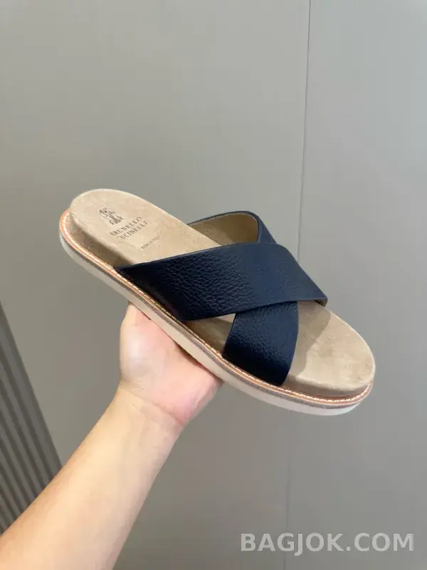 보스넬로쿠치넬리 보스넬로 쿠치넬리 크로스 스트랩 슬리퍼 상세 이미지