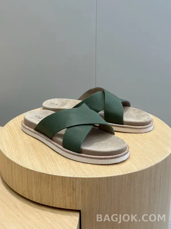 보스넬로쿠치넬리 보스넬로 쿠치넬리 크로스 스트랩 슬리퍼 상세 이미지