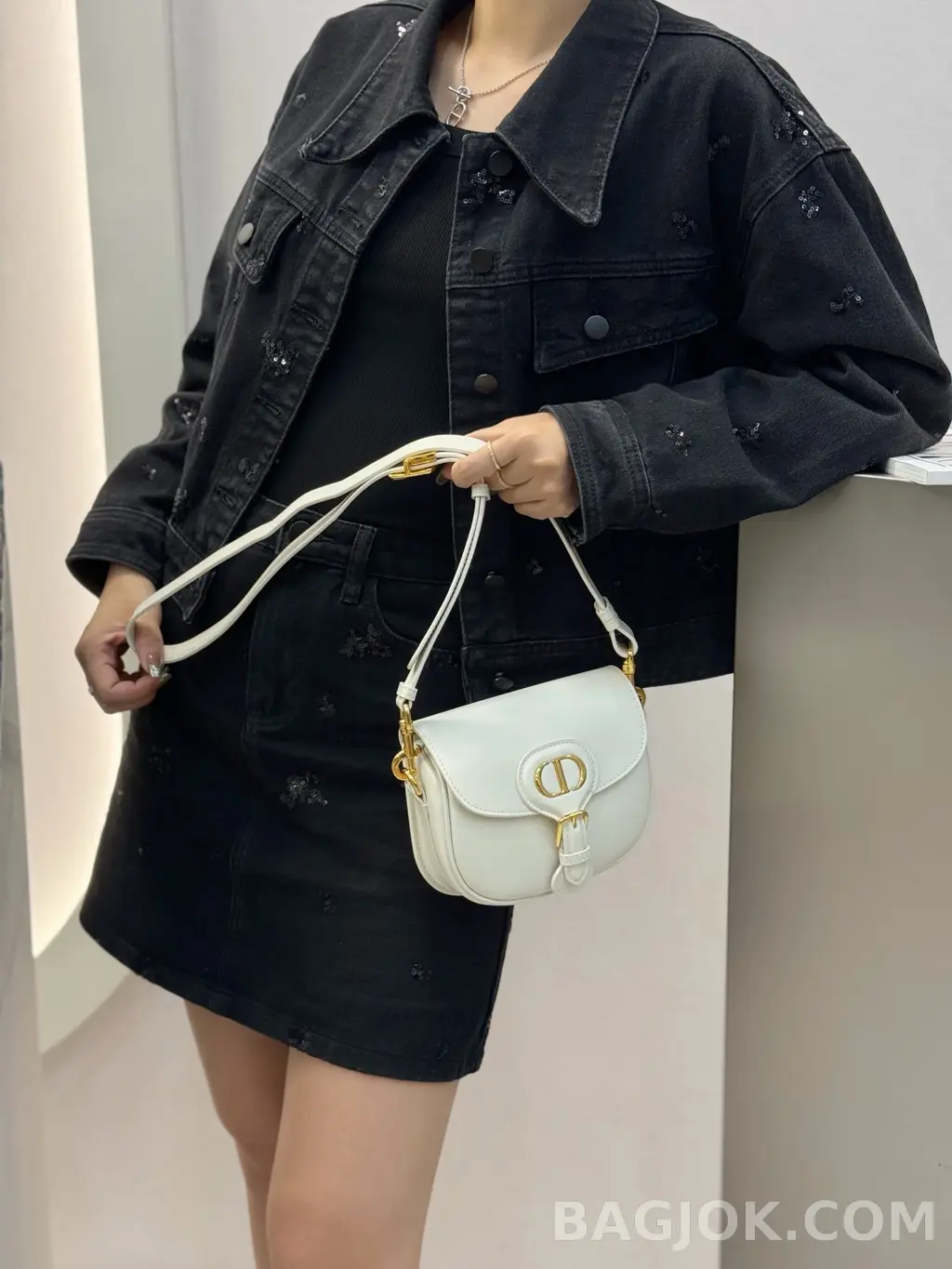 디올 디올 바비백 레더 스몰 상세 이미지