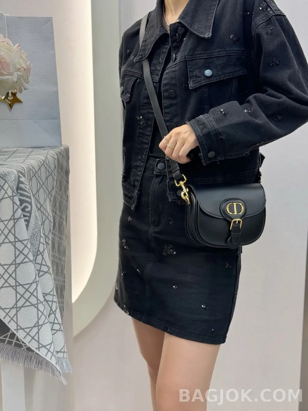 디올 디올 바비백 레더 스몰 상세 이미지