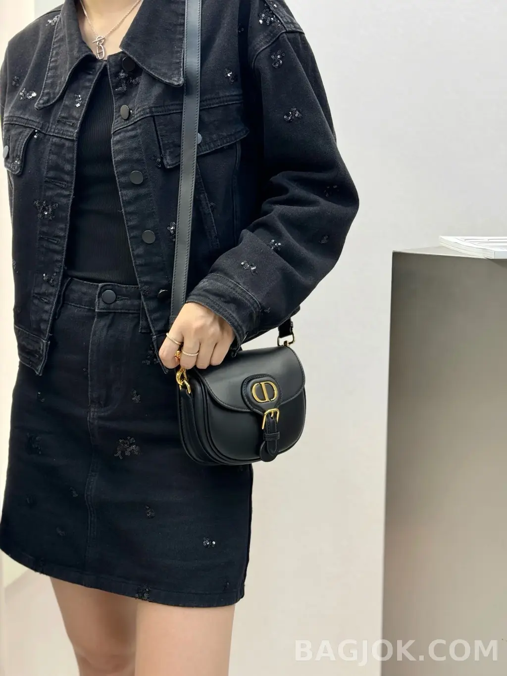 디올 디올 바비백 레더 스몰 상세 이미지