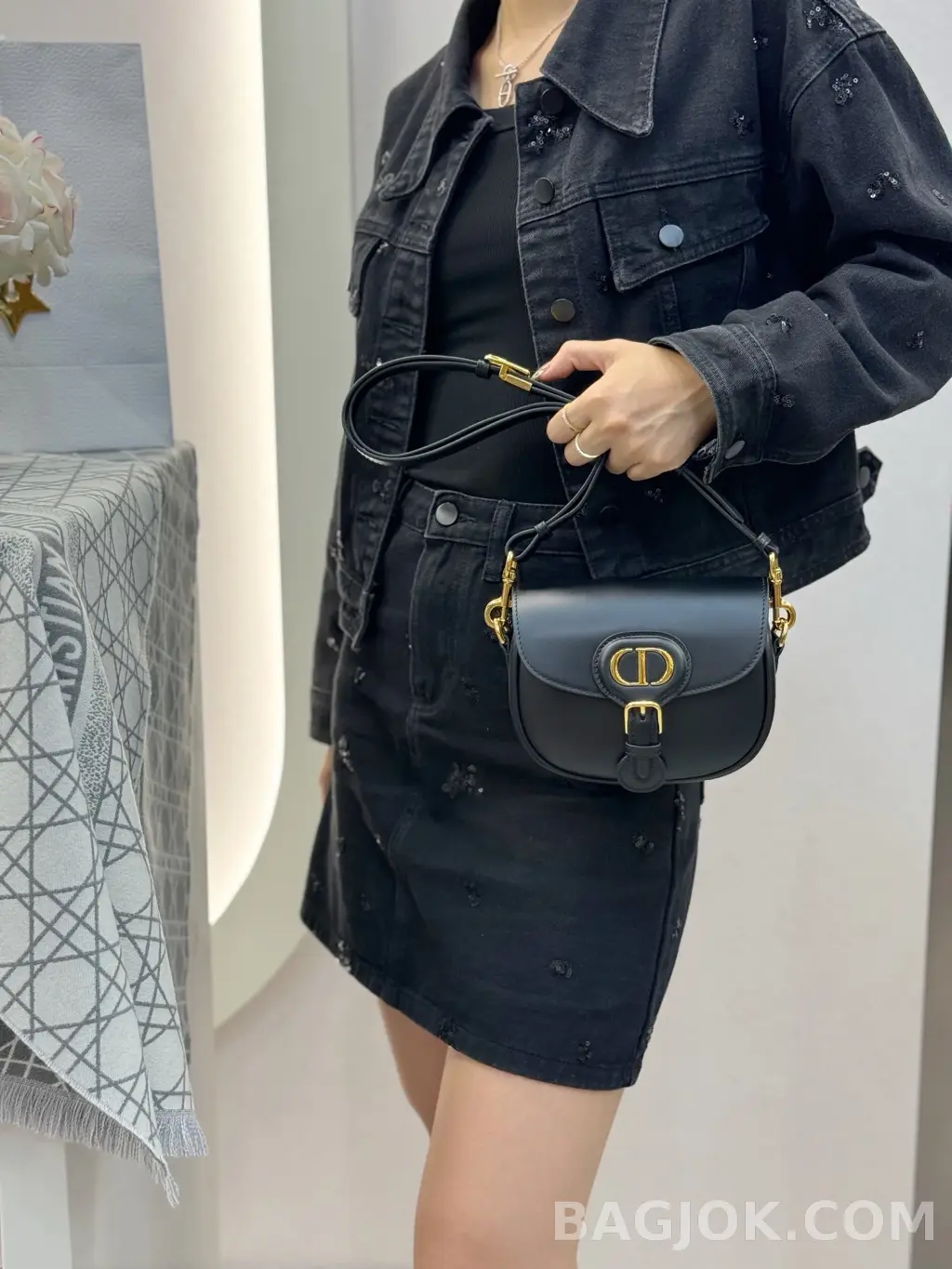 디올 디올 바비백 레더 스몰 상세 이미지