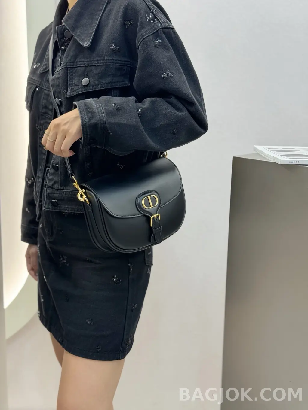 디올 디올 바비백 레더 미디움 상세 이미지