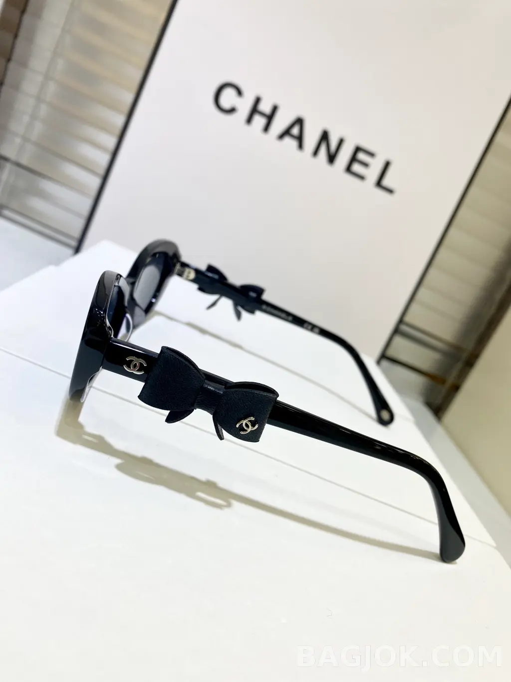 샤넬 CHANEL 25B Cat-Eye Ribbon Sunglasses 상세 이미지