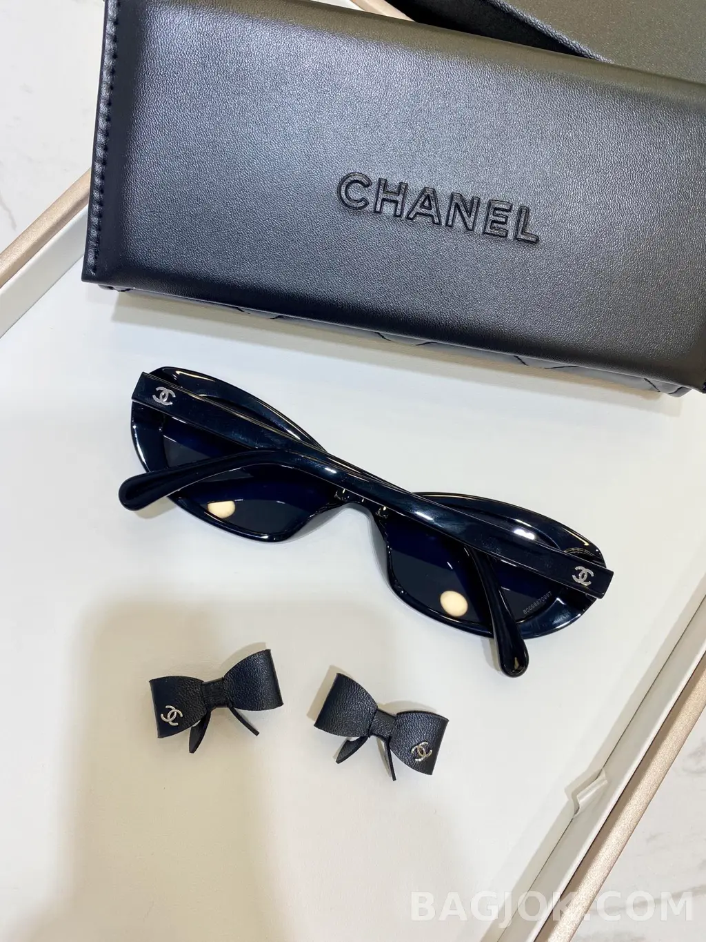 샤넬 CHANEL 25B Cat-Eye Ribbon Sunglasses 상세 이미지