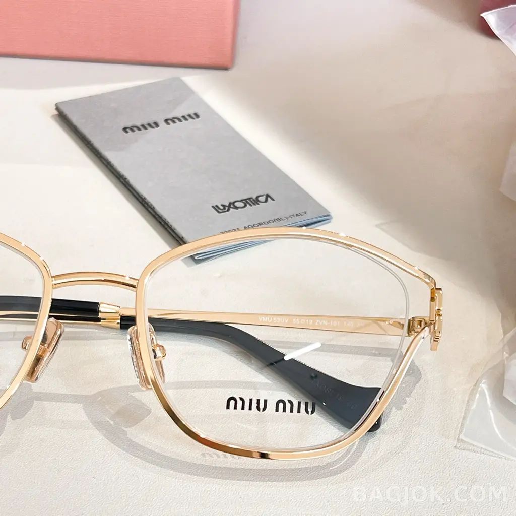 미우미우 MIU MIU Irregular Geometric Cutout 안경 상세 이미지