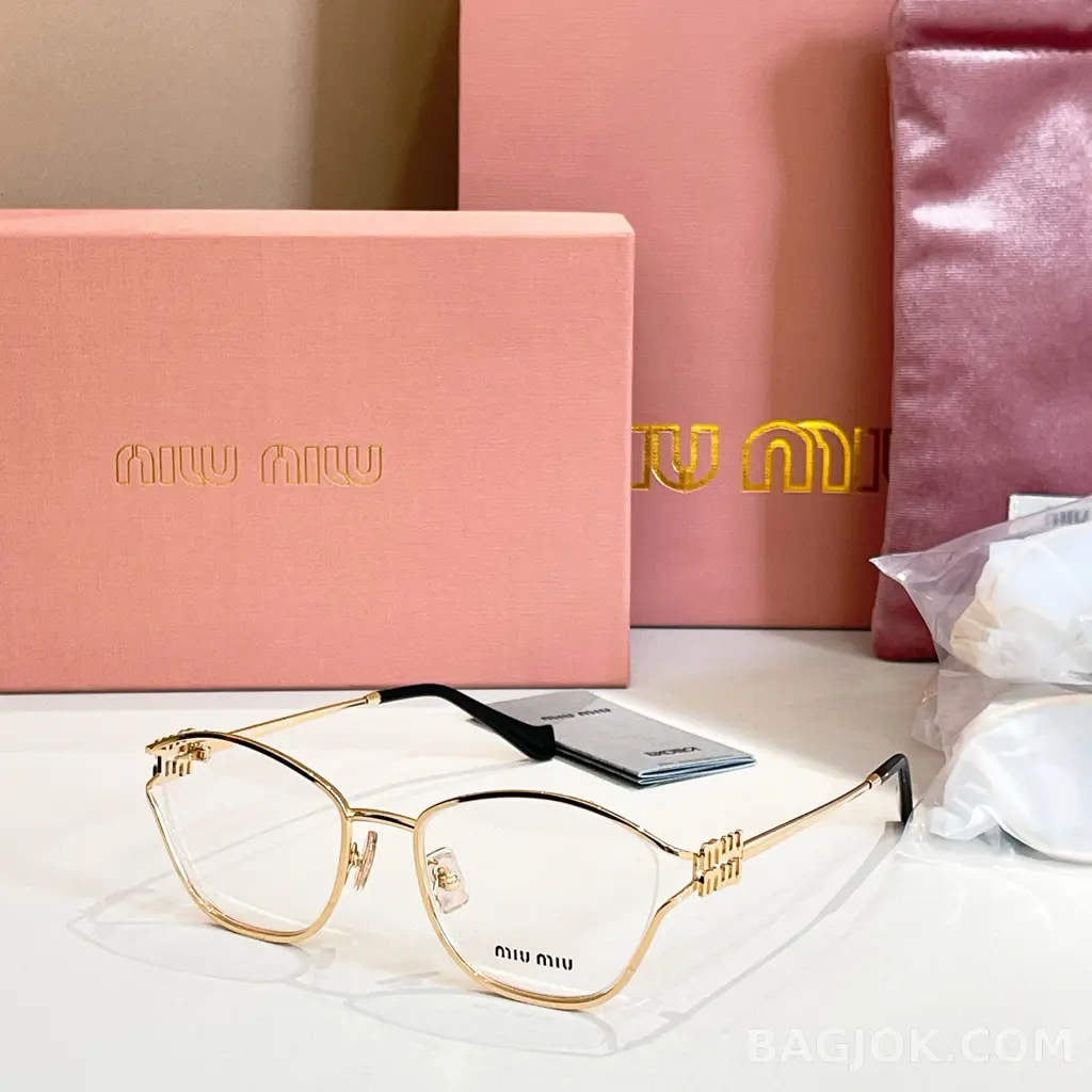 미우미우 MIU MIU Irregular Geometric Cutout 안경 상세 이미지