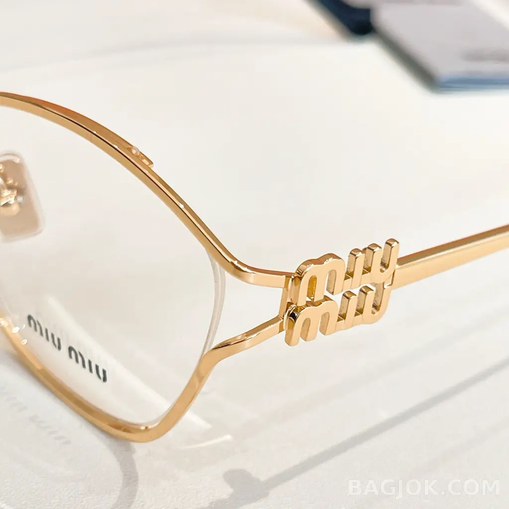 미우미우 MIU MIU Irregular Geometric Cutout 안경 상세 이미지