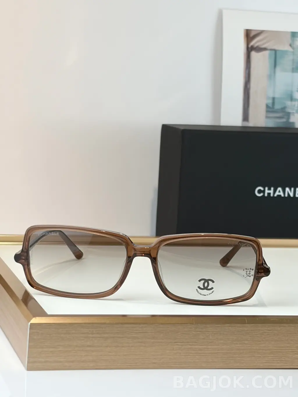 샤넬 CHANEL Square Acetate Sunglasses 상세 이미지