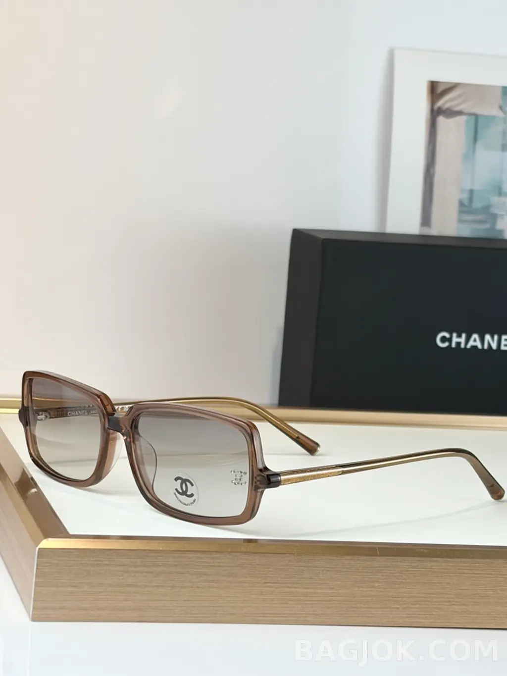 샤넬 CHANEL Square Acetate Sunglasses 상세 이미지
