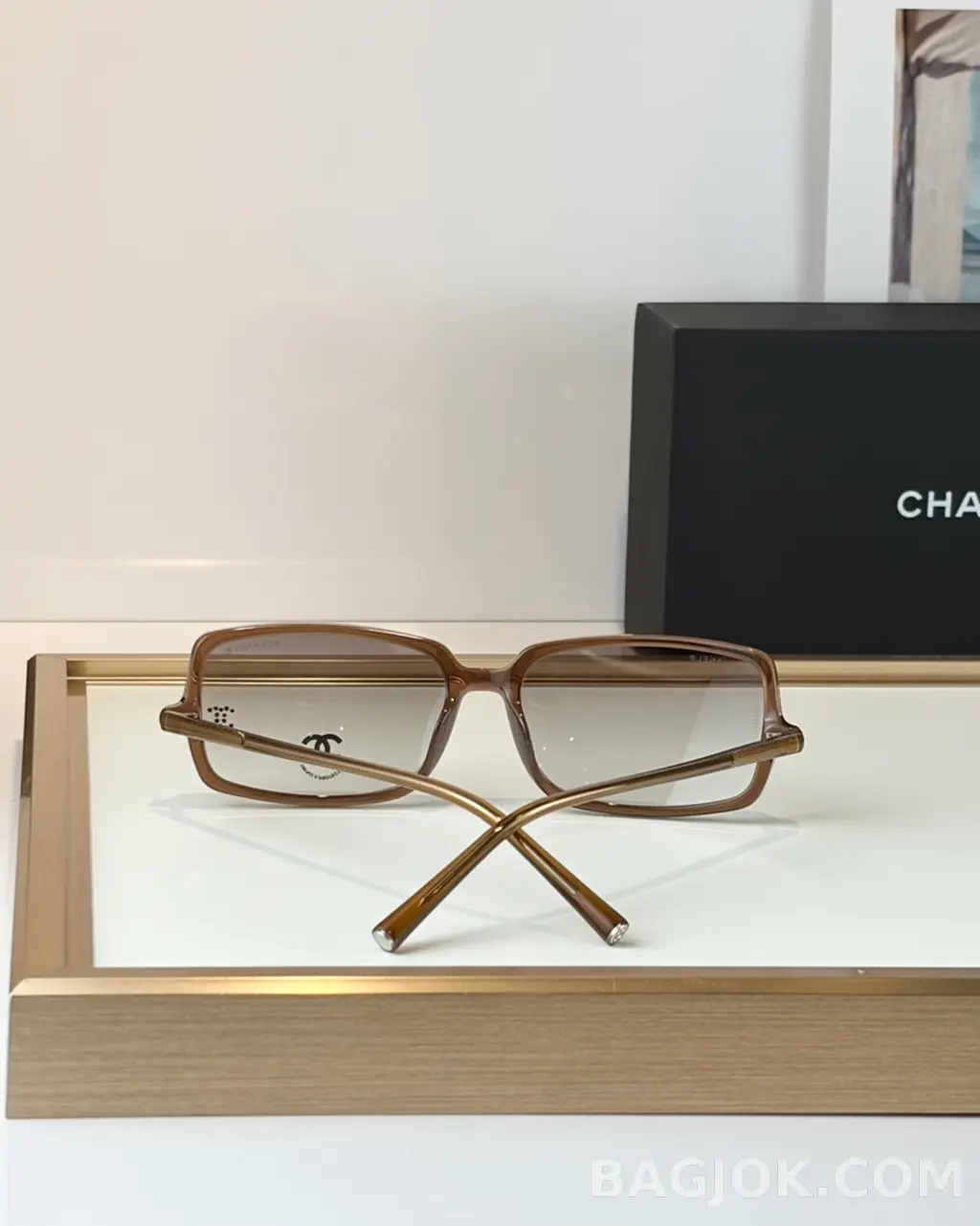 샤넬 CHANEL Square Acetate Sunglasses 상세 이미지