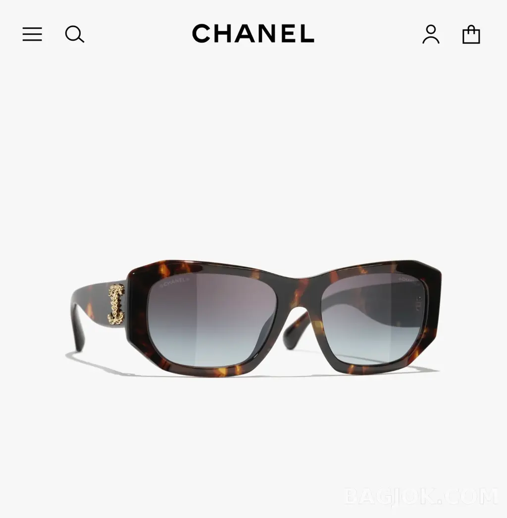 샤넬 CHANEL CH5554 Rectangular Sunglasses 상세 이미지