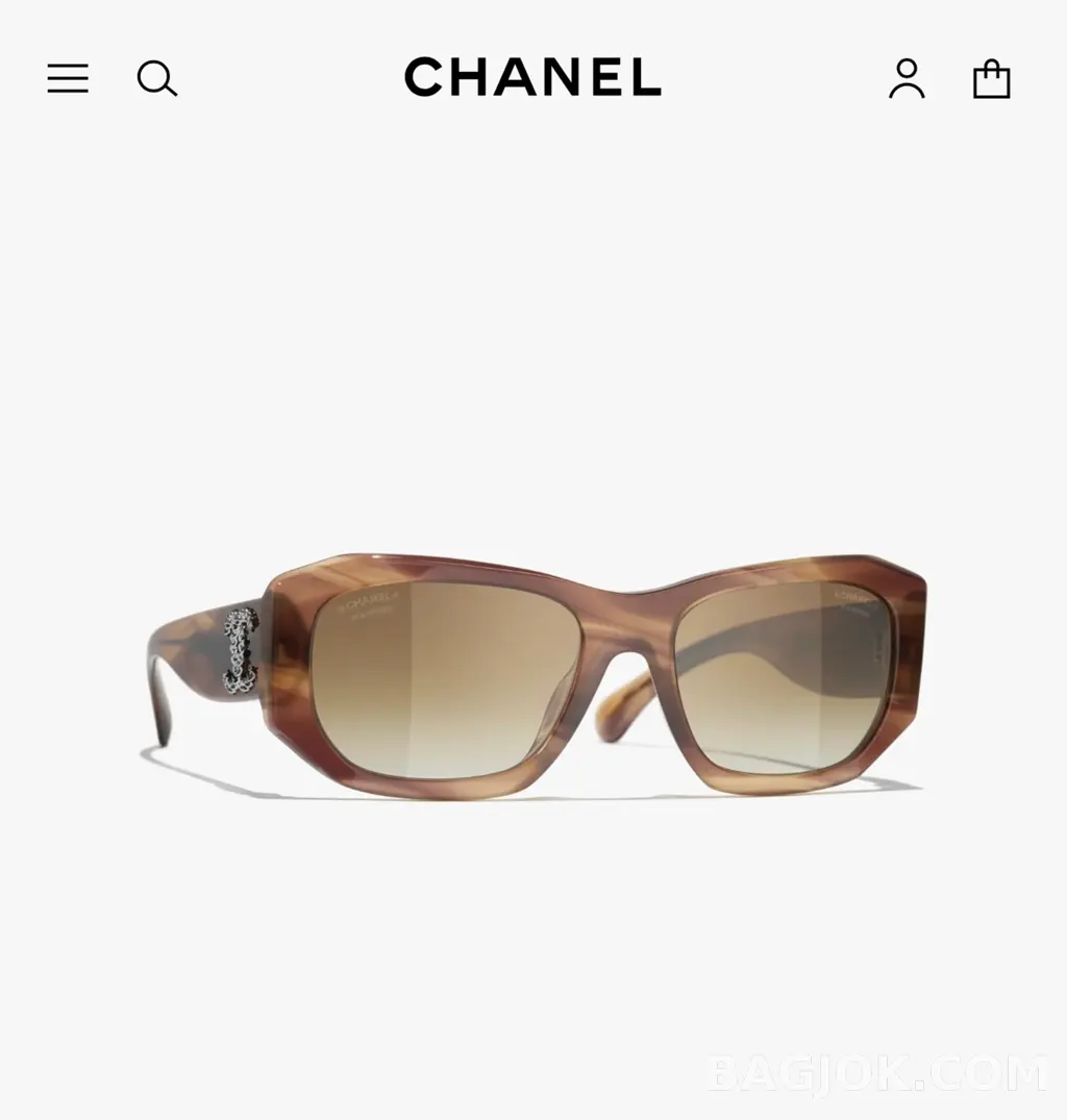 샤넬 CHANEL CH5554 Rectangular Sunglasses 상세 이미지