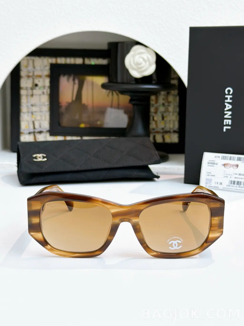 샤넬 CHANEL CH5554 Rectangular Sunglasses 상세 이미지