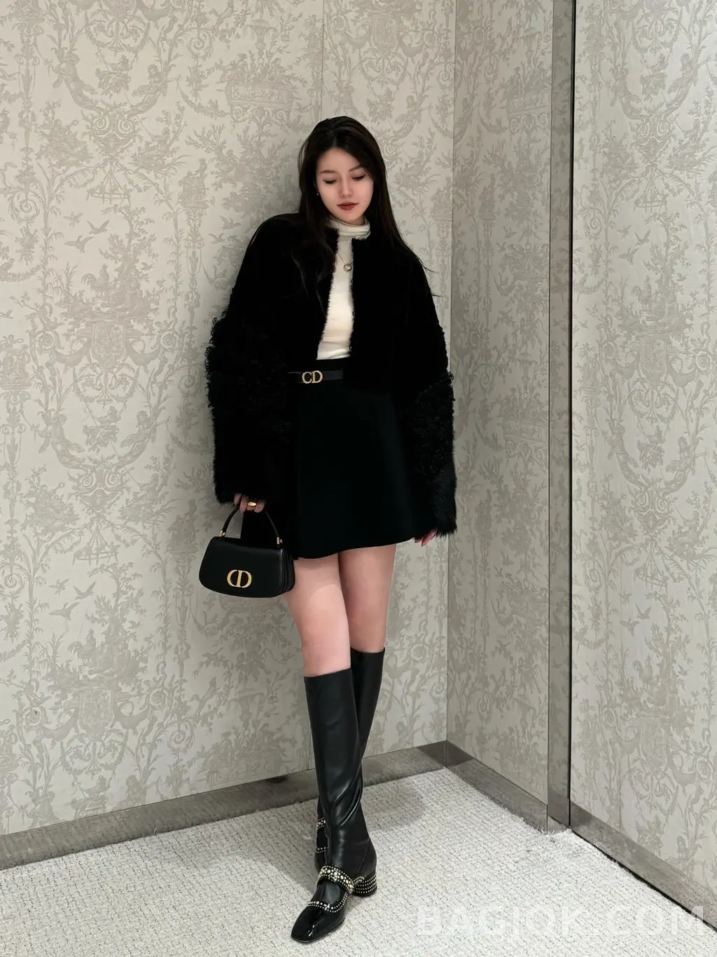 디올 디올 30 몽테인 에비뉴 스몰 탑 핸들백 상세 이미지