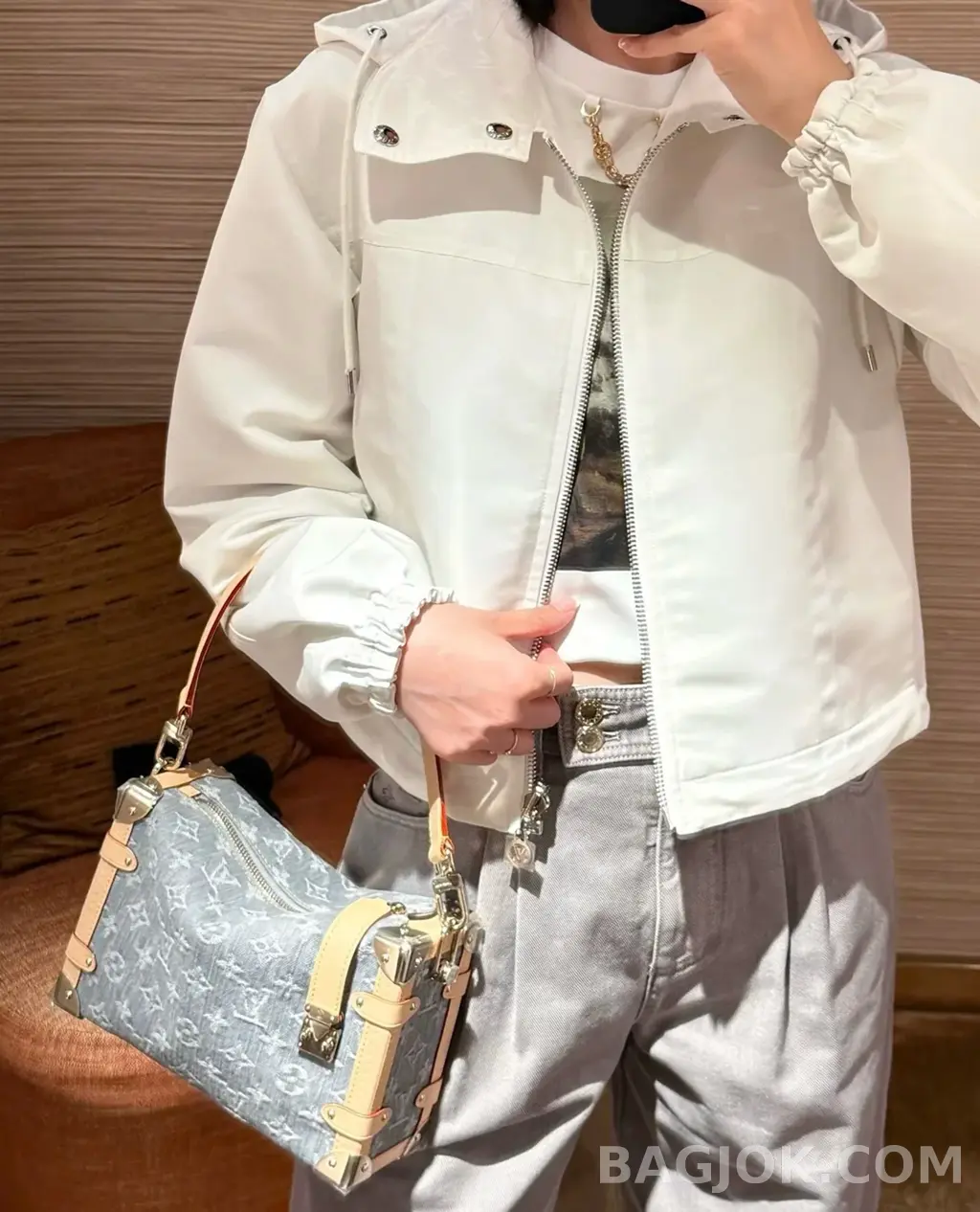 루이비통 루이비통 워시드 그레이 사이드 트렁크 MM 상세 이미지